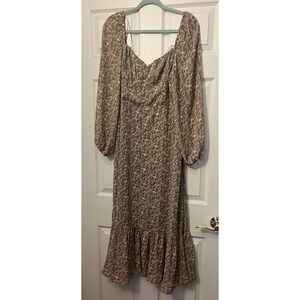 NWT Lush Floral Dress Nordstrom Pretty Feminine Light Summer sz M